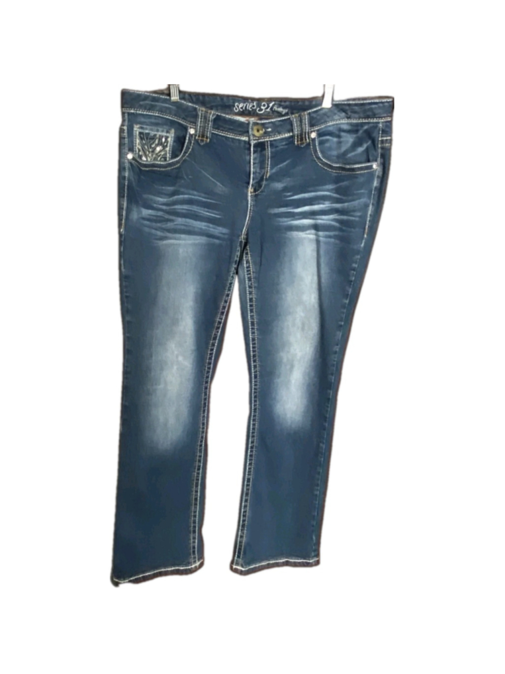 Series 31 Women’s Y2K Western Embellished Embroidered Cowgirl Jeans - Picture 2 of 11